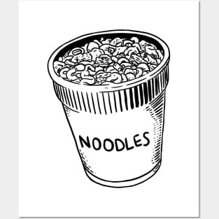 noodles cup Posters and Art